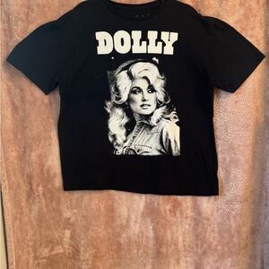Black Dolly Parton Graphic T-Shirt